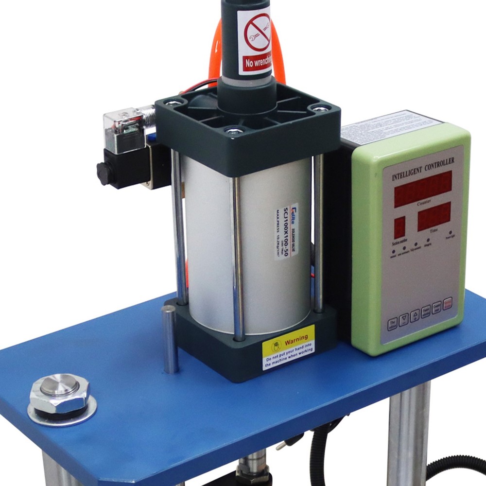 1102lb Pneumatic Punch Machine Compressed Air Punch Press w/Controller 2 Columns