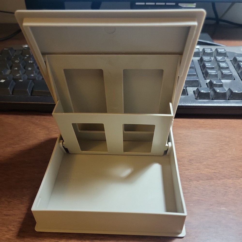 Vintage ALLSOP Floppy Diskette Hard Storage Library Case .