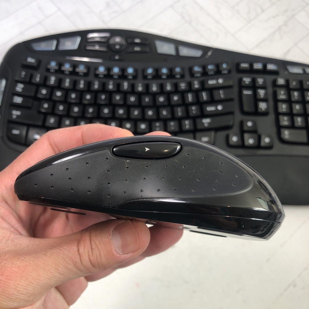Logitech Wave Keyboard and Mouse Combo Y-RCP140 w Receiver Dongle