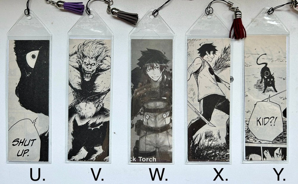 Recycled Manga Bookmarks