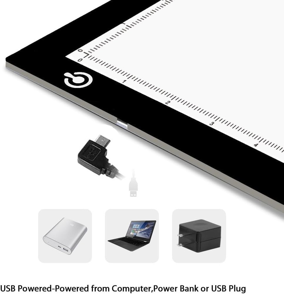 LitEnergy LED USB Copy Board Light Tracing Box Pad,Adjustable,Drawing,Sketch,Art
