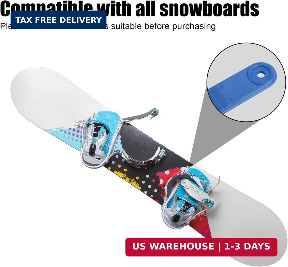BOXOB Snowboard Strap Binding Replacement, 20x2.1cm/7.87x0.83in Snowboard Ankle