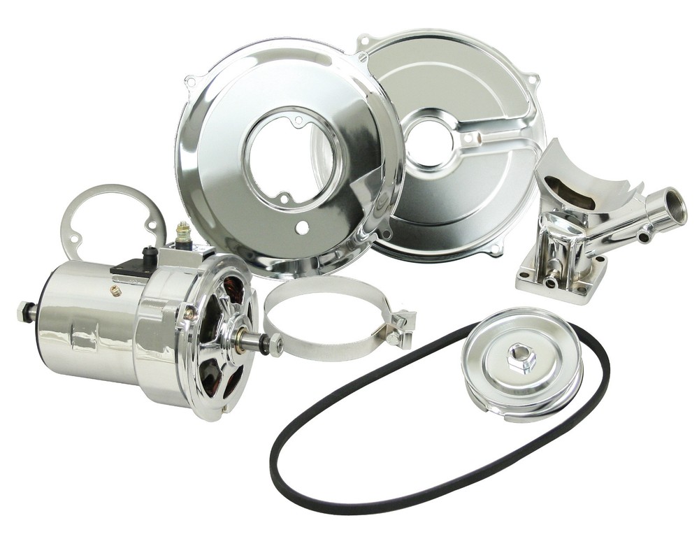 EMPI 9451 CHROME ALTERNATOR CONVERSION KIT 75 AMP ALT VW BUG BUGGY GHIA THING