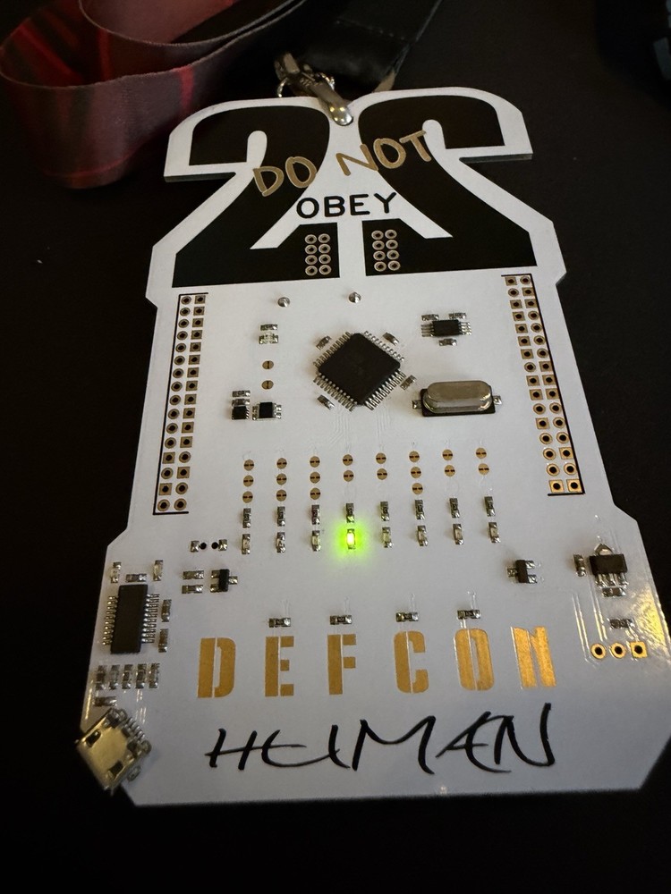 Defcon 22 (2014) Badge, Lanyard and complete conference program