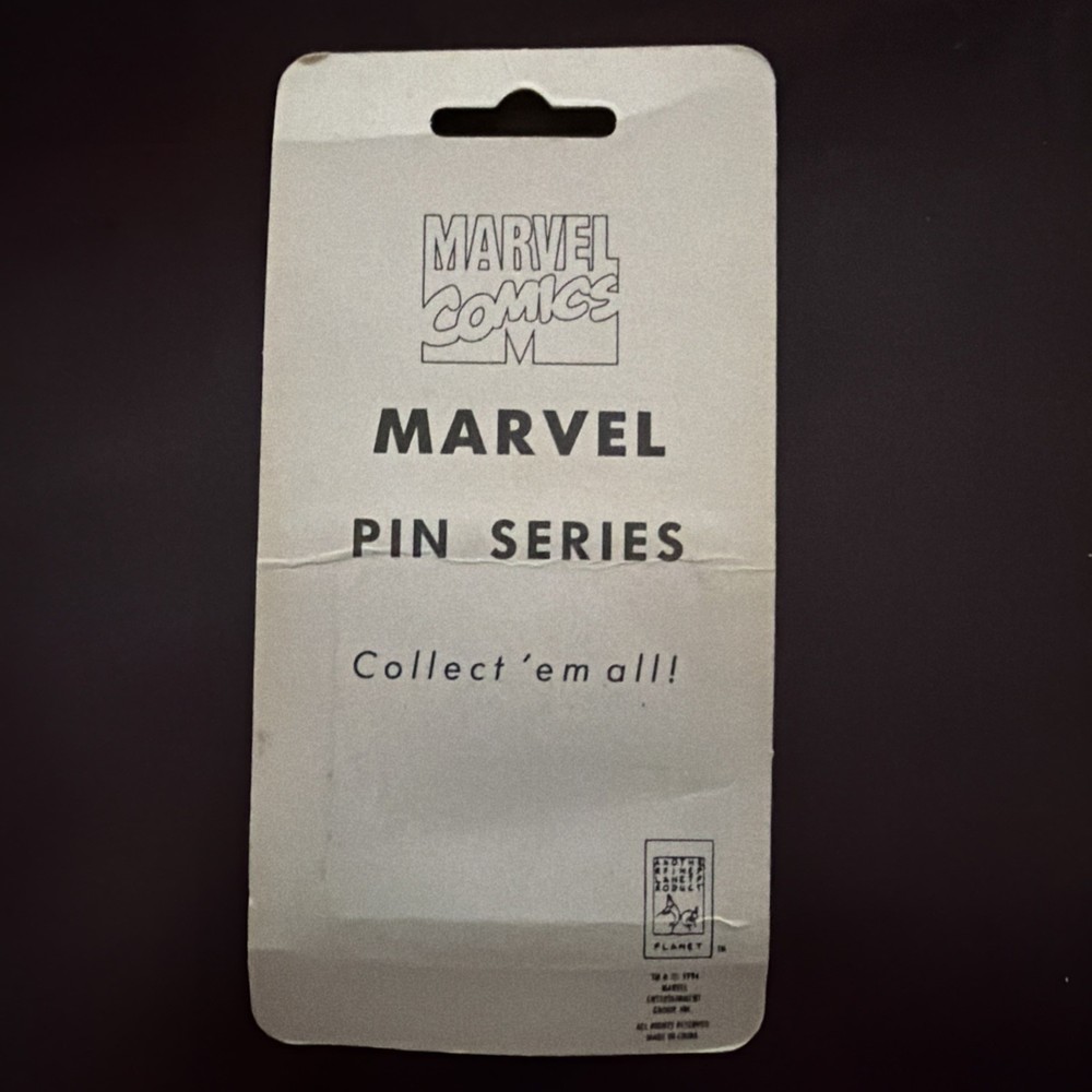 MARVEL UNIVERSE CAPTAIN AMERICA PIN MARVEL ENT GROUP PLANET PRODUCT 1994