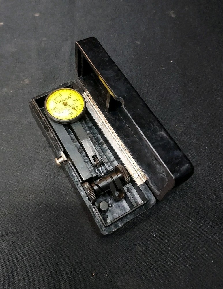 Vintage Federal Testmaster M-2 Dial Test Indicator Gauge .0001", Bakelite Case