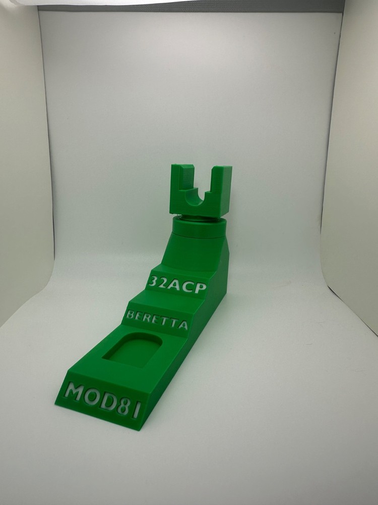 Custom Pistol Stand designed for Beretta Mod 81 3D Printed safe storage