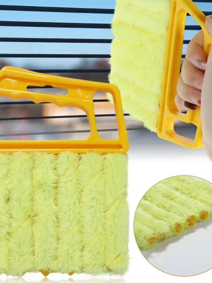 Plastic Shutter Cleaning Brush with Modern Handle Design for Home & Kitchen