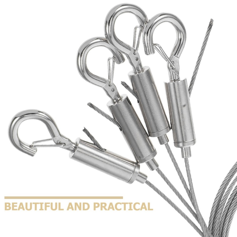 4 Pcs Rail Line Hooks Picture Molding Hanging System for Frame Tools