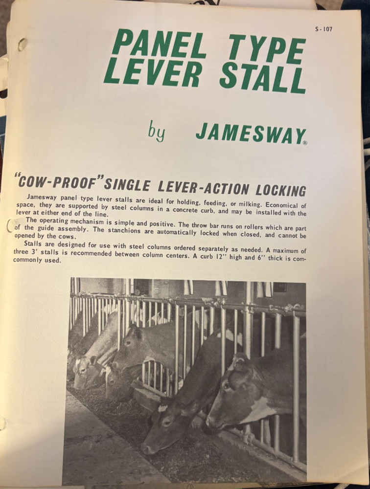 JamesWay Panel Type Lever Stall Brochure AMIL25