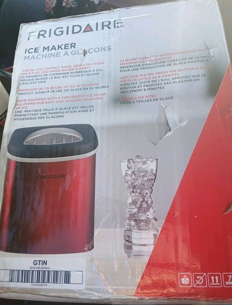 Frigidaire Ice Maker 26lbs Efic130-ssred
