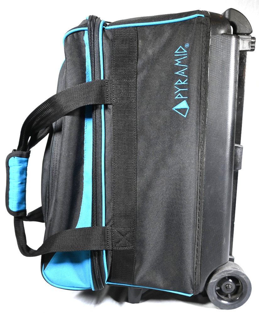 Pyramid Double Roller 2 Ball Bowling Bag Black & Blue