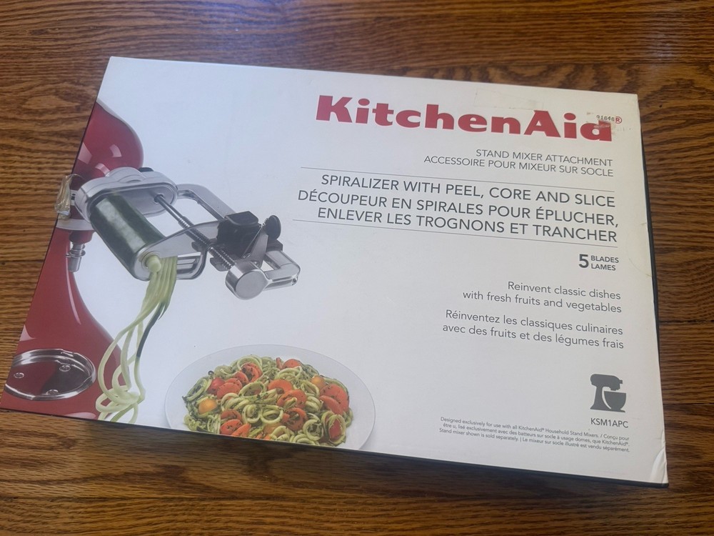 KitchenAid: 5-Blade Spiralizer w/Peel, Core & Slice Attachment for Stand Mixer