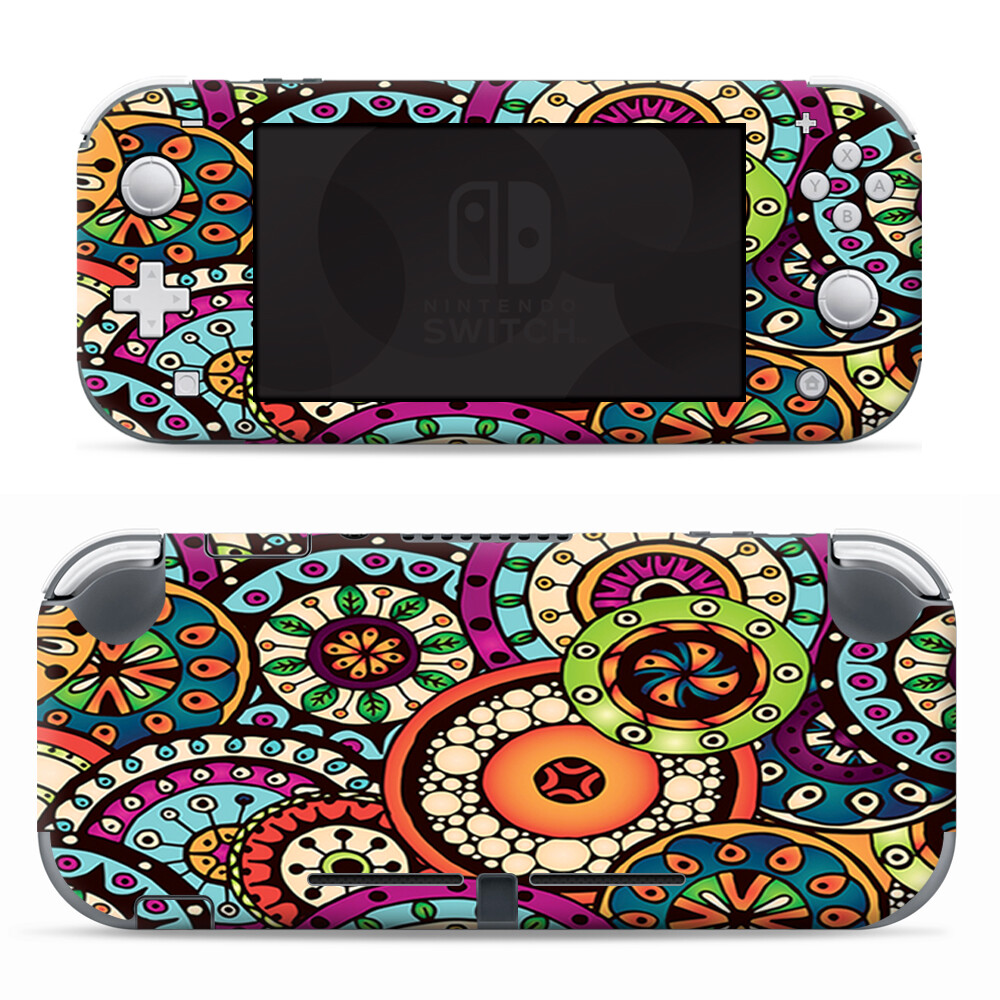 Skins Decals wrap for Nintendo Switch Lite - Ethnic Circles Pattern