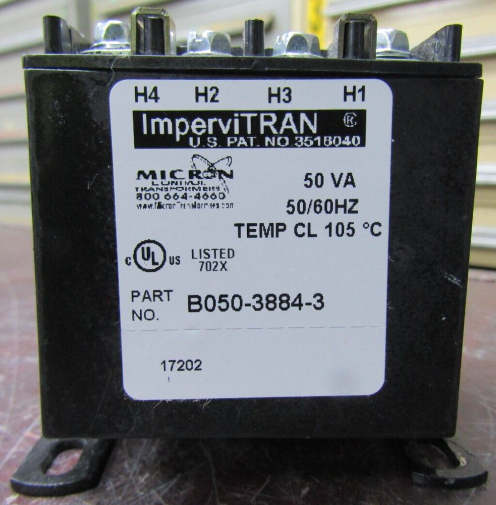 😃 IMPERVITRAN 50 VA CONTROL TRANSFORMER B050-3884-3