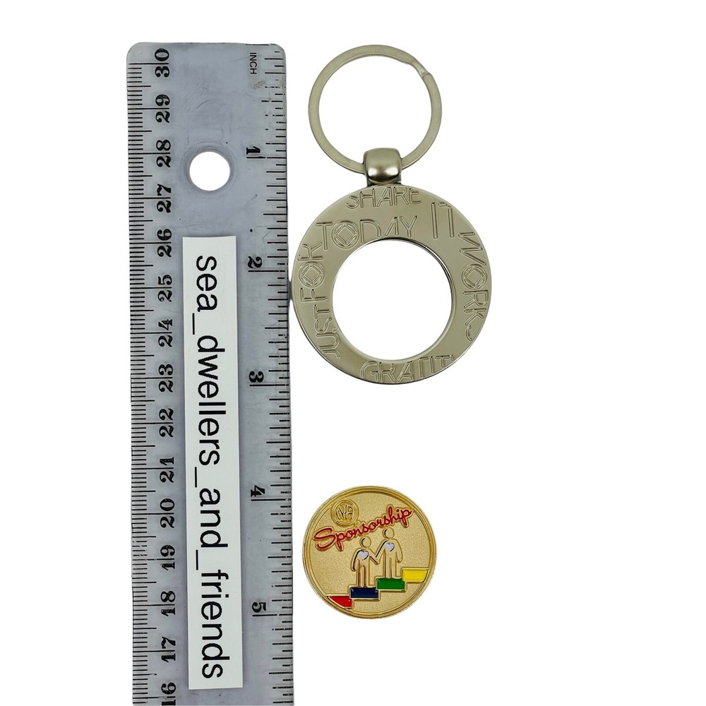 Narcotics Anonymous Sponsorship Medallion And Keychain Set NA