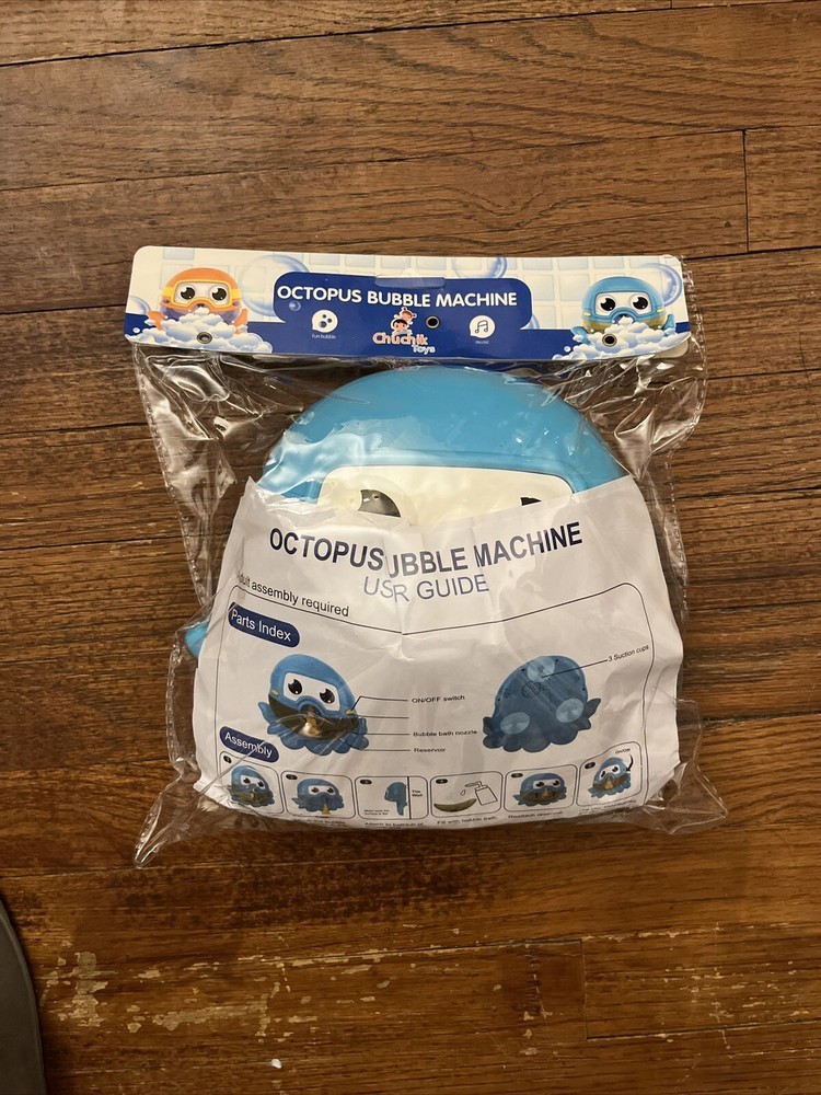 Octopus Bubble Machine Bath Time Toy.              B6