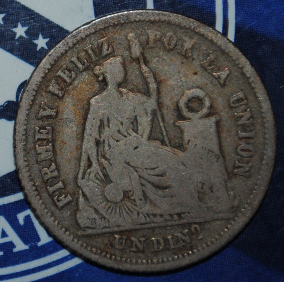 Peru 1 Dinero 1863 {{{B290