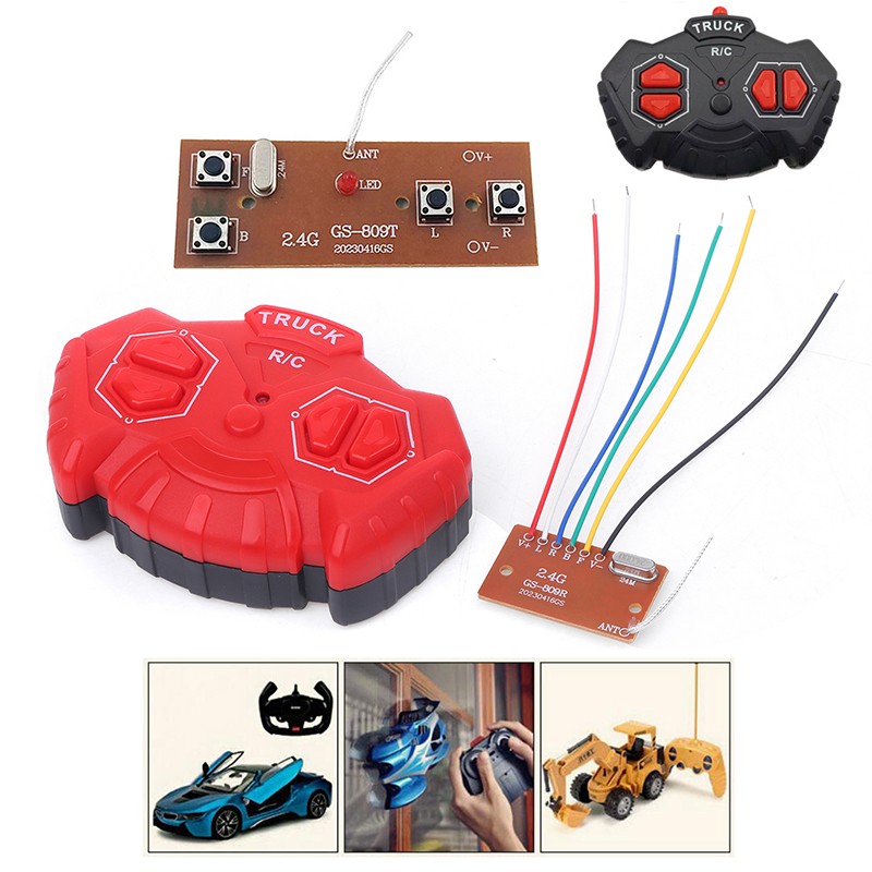 2.4G Four-way Remote Control Module 4CH RC Remote Control Transmitter Receiver