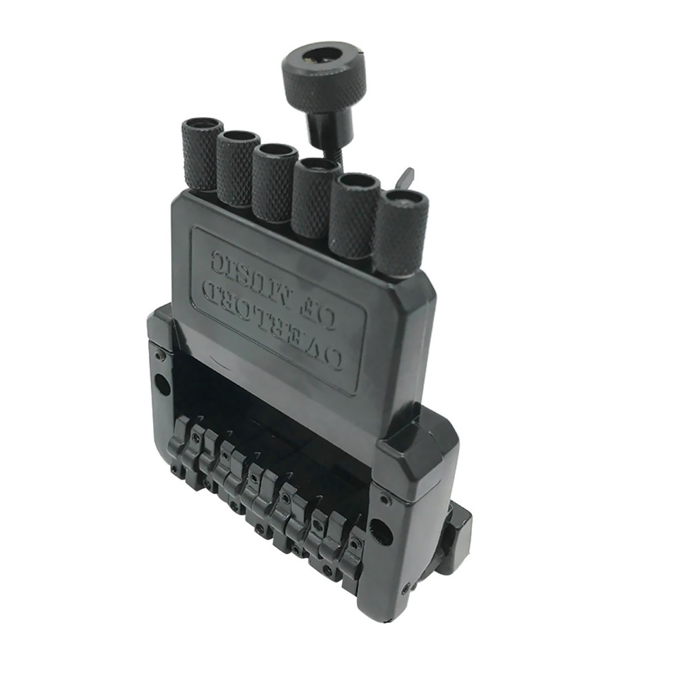 DIY 6 String Saddle Headless Electric Guitar Bridge Tailpiece Replacement