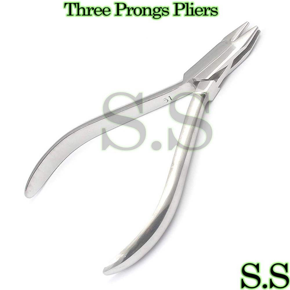 Three Prong Plier Orthodontic Dental Instruments