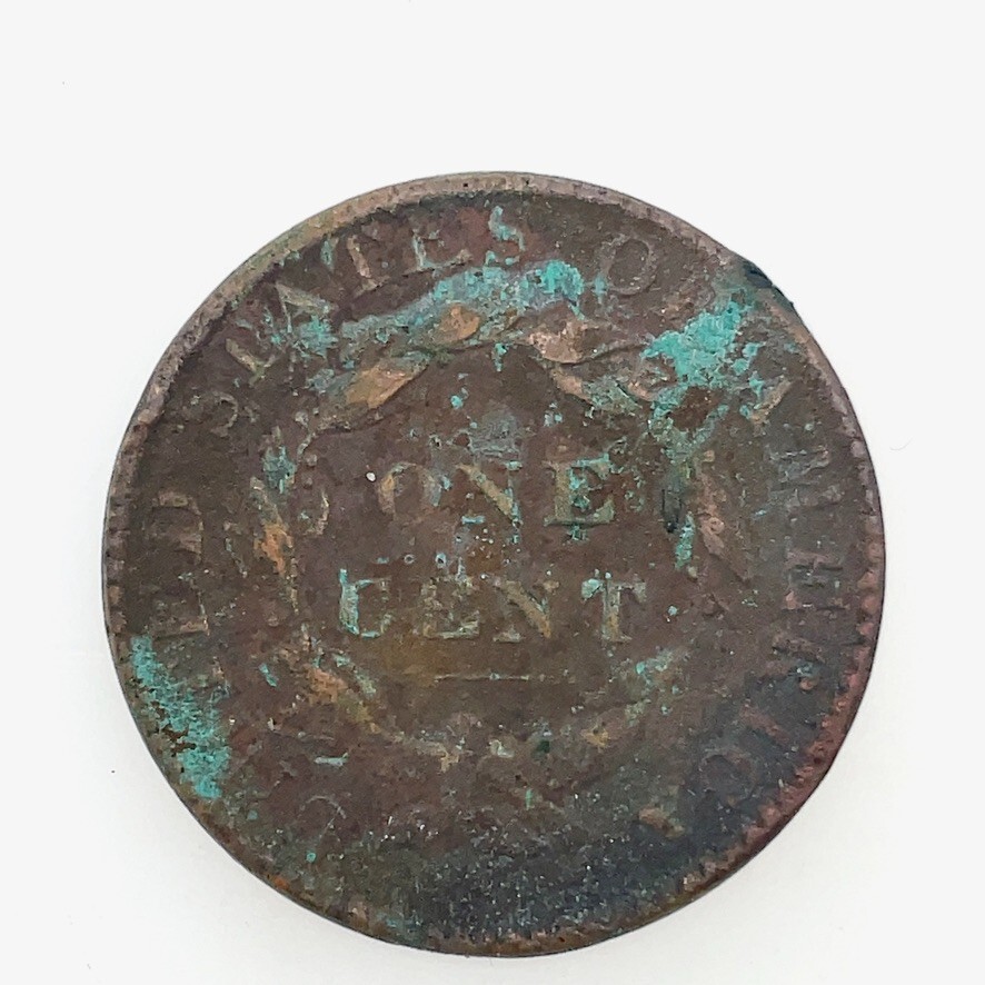 1822 1c Coronet Head Large Cent VF Copper US Coin