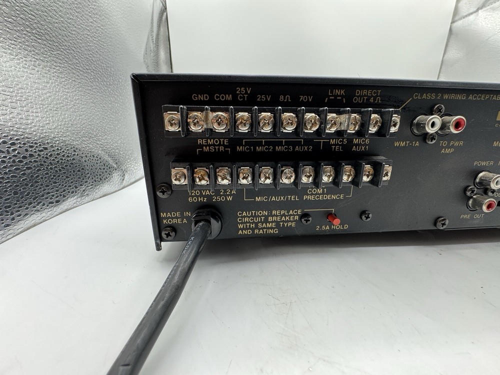 Bogen GS-100 GS100 Bogen Gold Seal Series Amplifier Untested Powers On