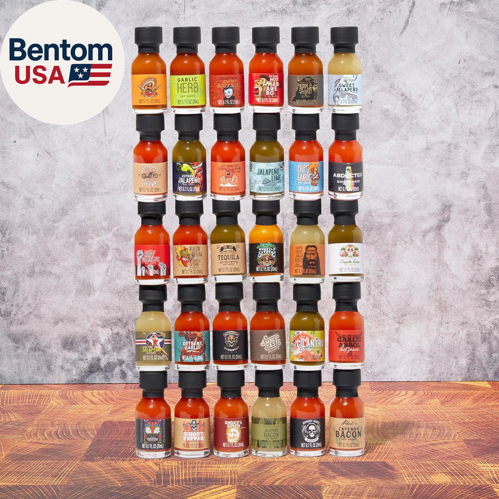 Gourmet, Master Hot Sauce Collection Sampler Set, Flavors Include Garlic Herb, a
