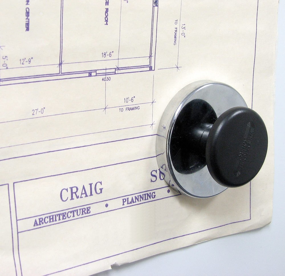 Master Magnetics Ceramic Round Base Magnet with Knob Pack - Heavy-Duty Silver