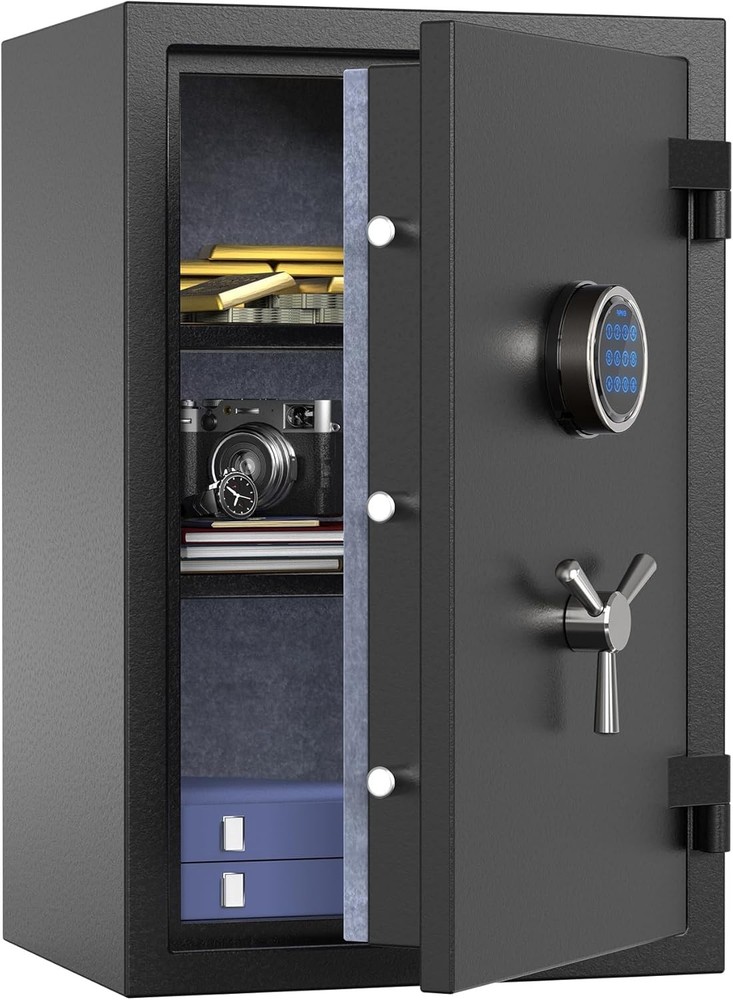 RPNB Deluxe Fireproof Safe Box, Digital Fire Proof Safe with Touch Screen