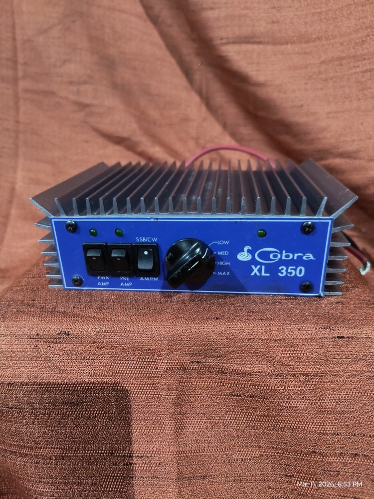Cobra XL 350 Linear Amplifier, Powers On, Untested