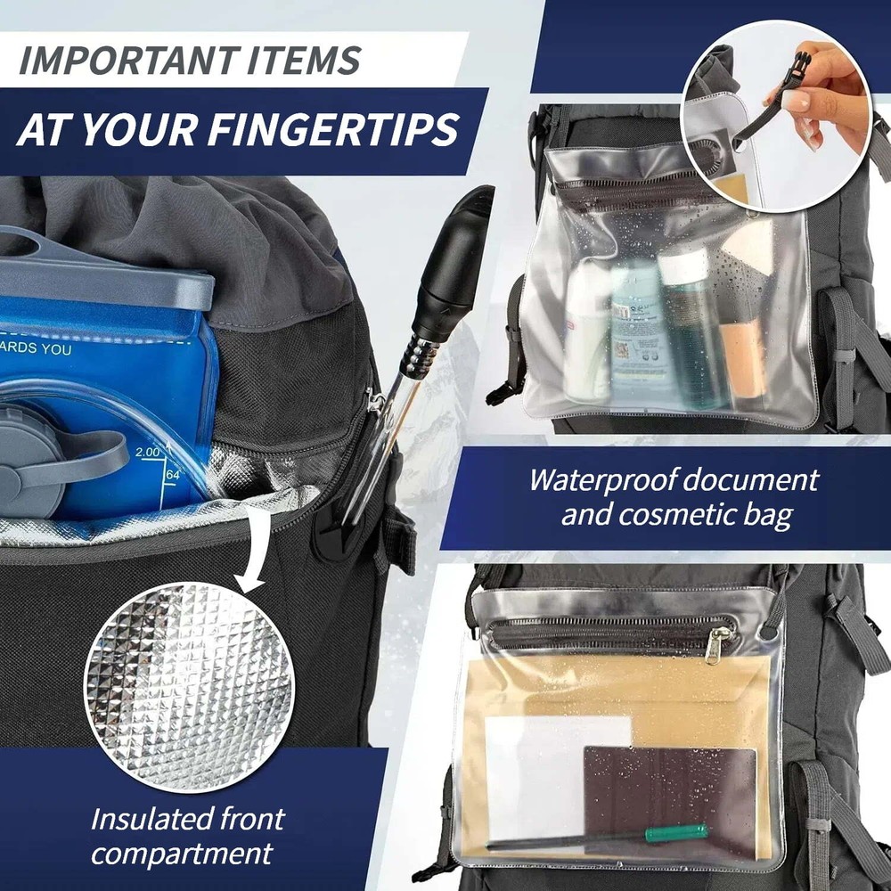 PeakPulse 45L All-Terrain Hiking Back Pack