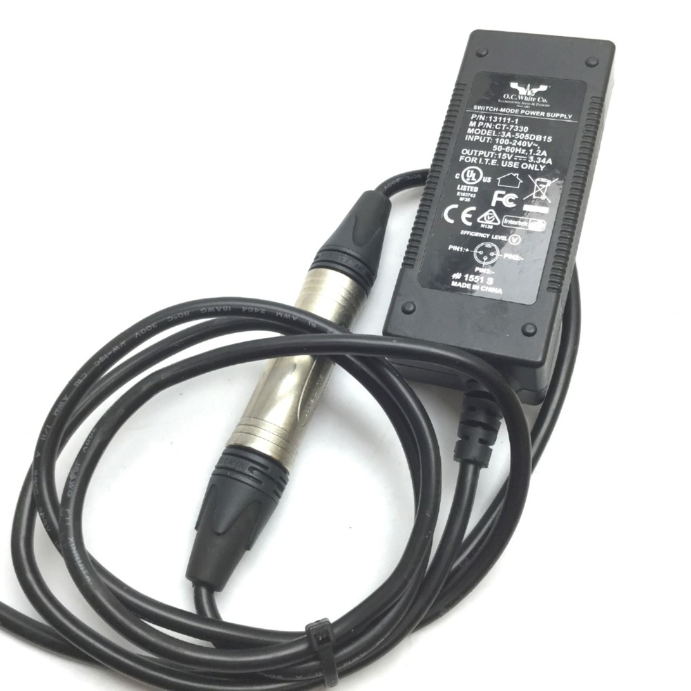 Micro-Lite LV2000 LED Microscope Ring Illuminator, ID: 2.35", With Power Supply