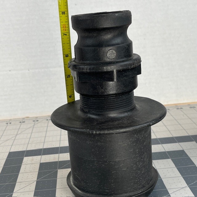 2" Cam Lock (A) x 4" Hose Barb (E) Polypropylene Fittings.