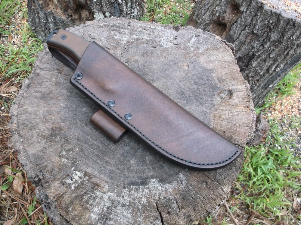 ESEE 6 CUSTOM LEATHER SHEATH (SHEATH ONLY) !READ DESCRIPTION!
