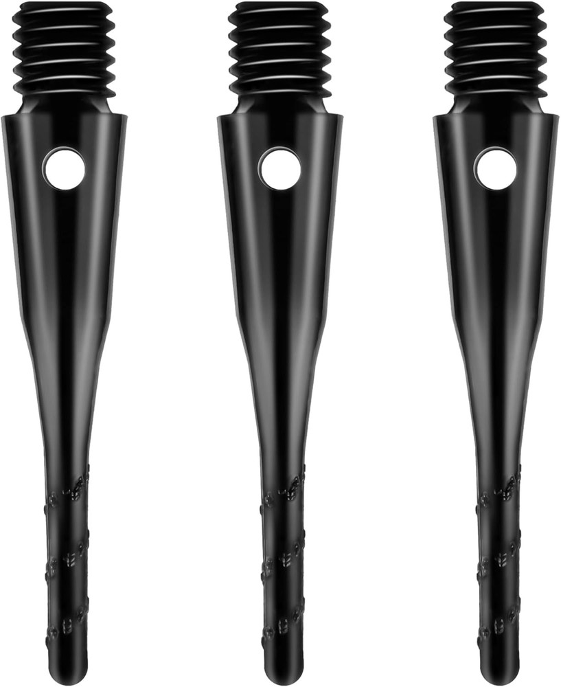 CyeeLife 2BA Thread Soft Tip Dart Point 200 Pack, Accessory - Black