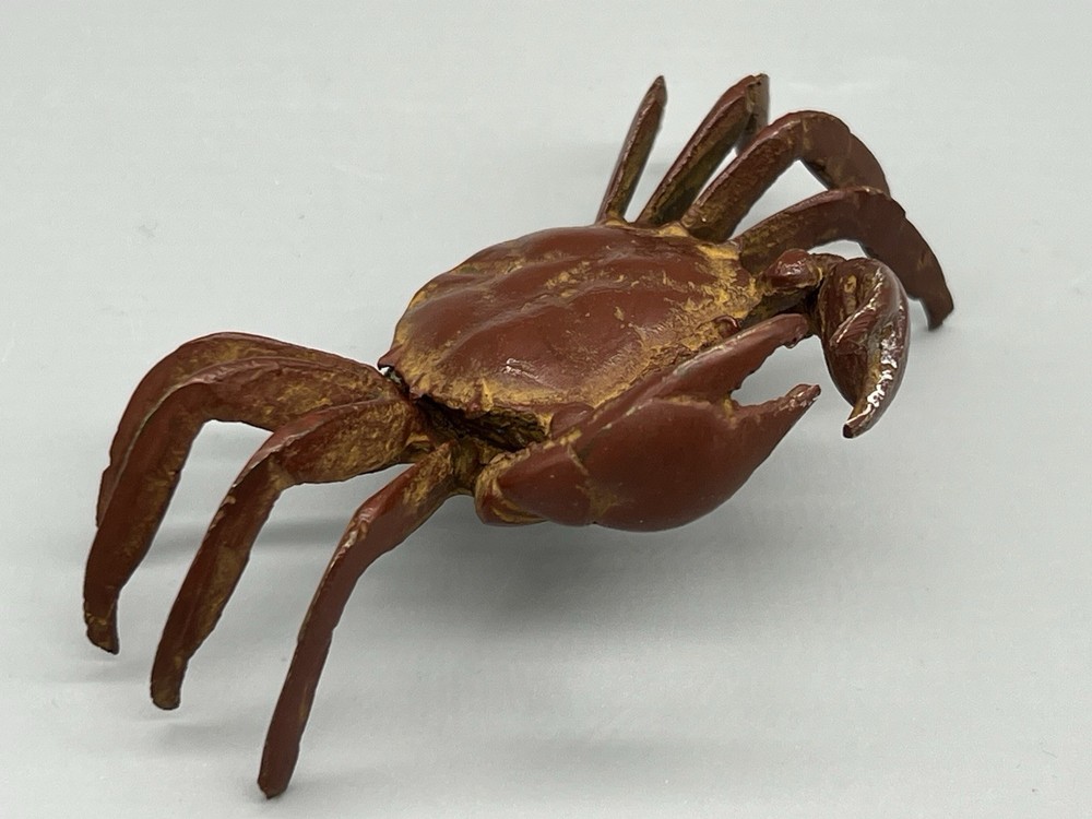 Brown Painted Iron 4” Wide Crab