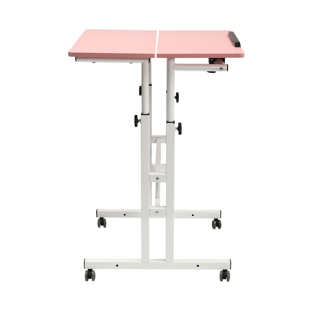Height Adjustable Rolling Desk Laptop Table Home Office Working Drawing Desk