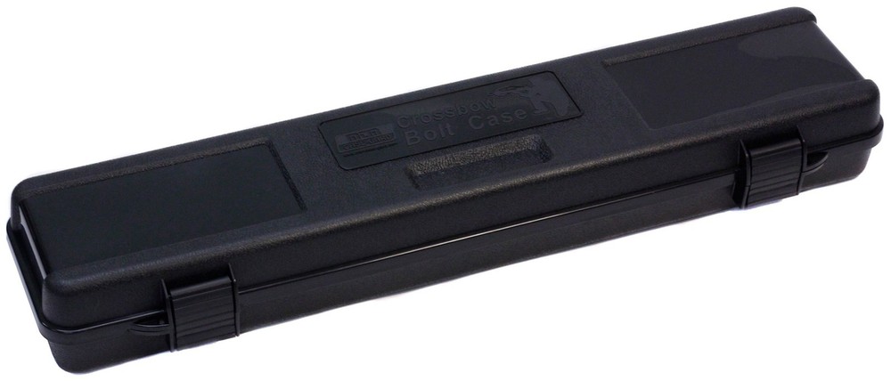Black Crossbow Bolt Case Holds 16 Bolts Securely With Movable Foam Padding