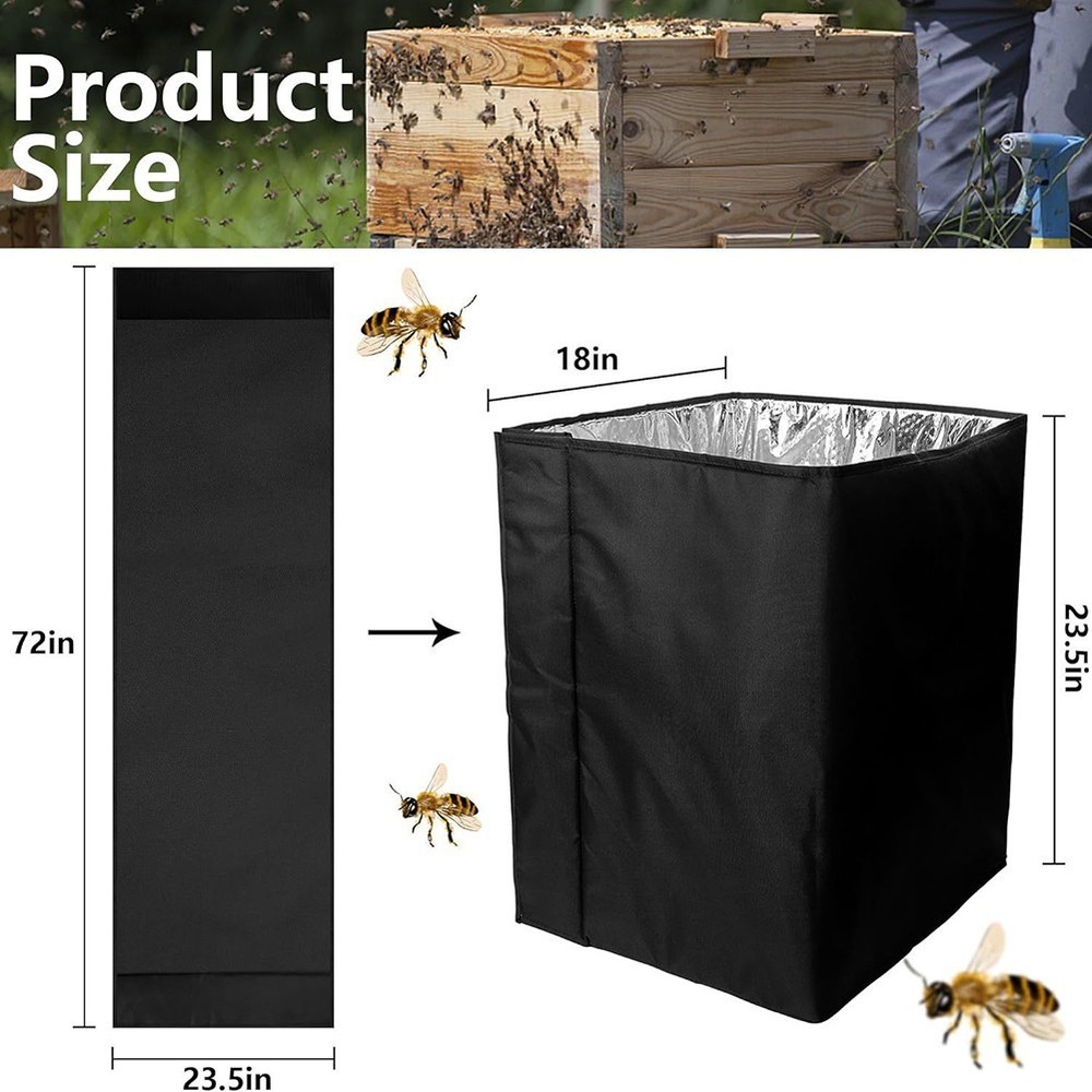 Protective Winter Wrap for Beehives with Ample Coverage and Ventilation