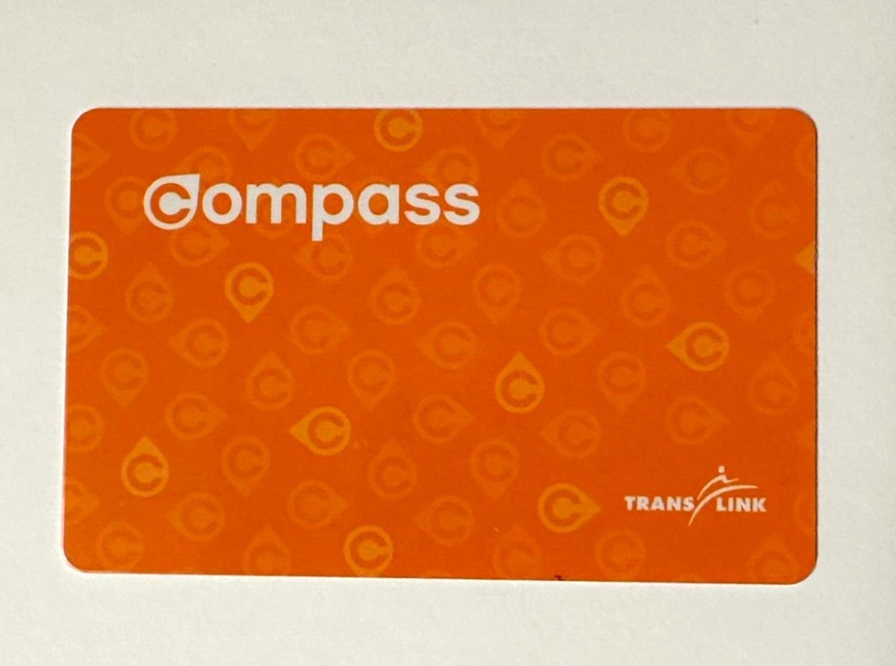 Canada Vancouver TransLink Compass Card for Concession