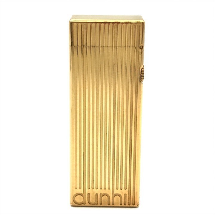 Overhauled Dunhill Gas Lighter Gold with box