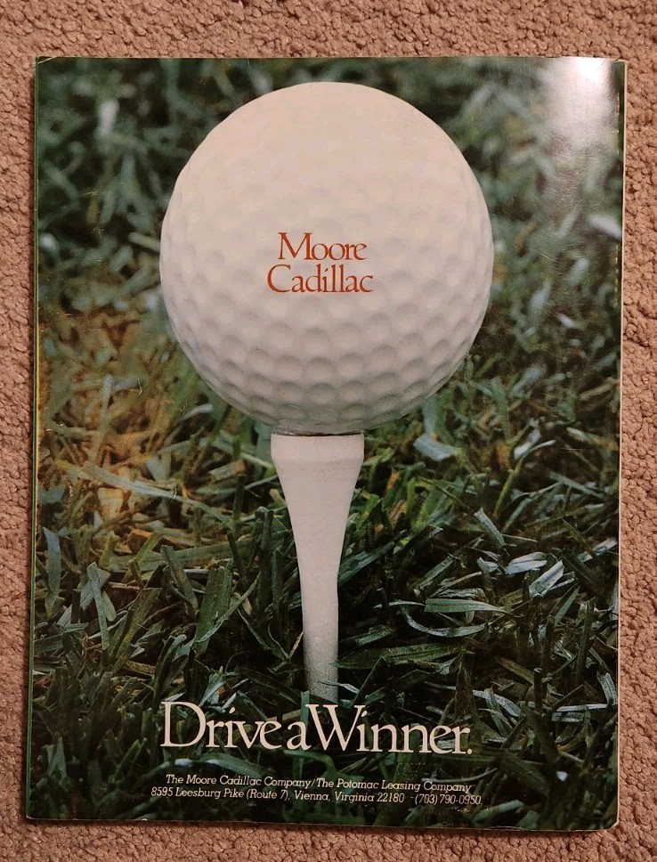 1983 Kemper Open Program + Daily Pairing Sheet For Final Fred Couples First Win