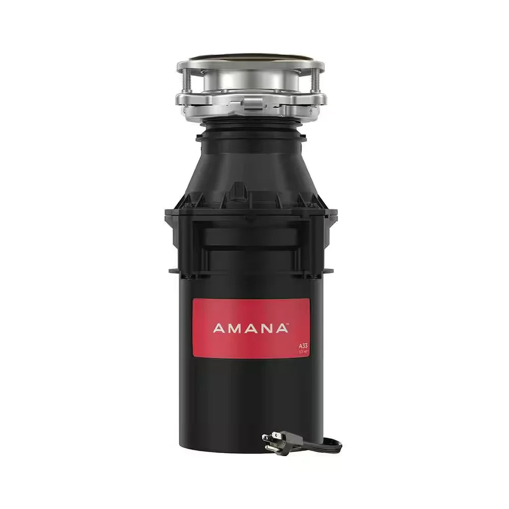 Amana A33-W-C 1/3 HP Continuous Feed Garbage Disposal w/ Cord