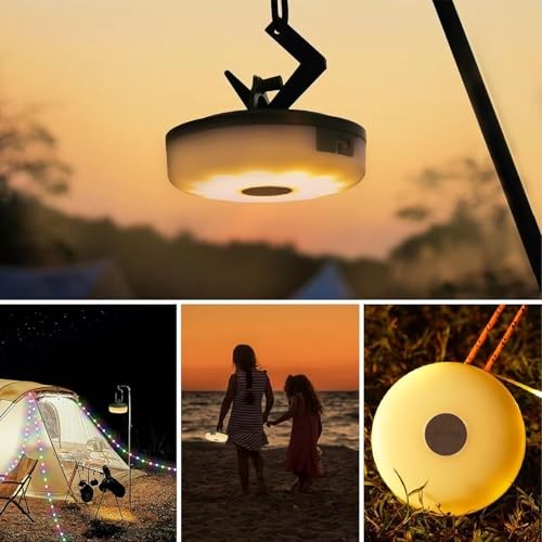 Camping Lights String, Outdoor String Light with 5 Lighting Modes, Quick 32.8ft