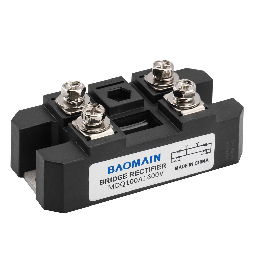 Baomain Bridge Rectifier MDQ-100A, 100A 1600V, Full Wave Diode Module One...