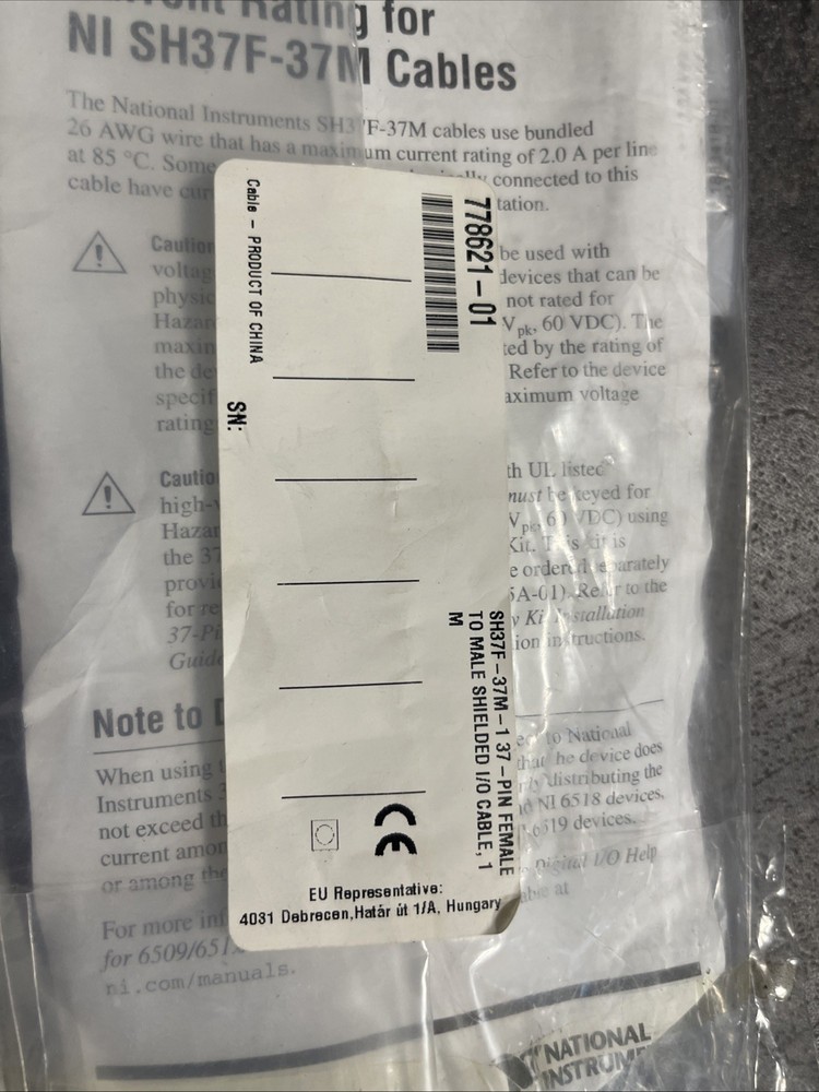 (2)National Instruments 778621-01 Sh37f37m