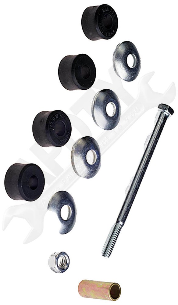 APDTY 150805 Stabilizer Sway Bar Bushing End Link Kit; Front Left or Right