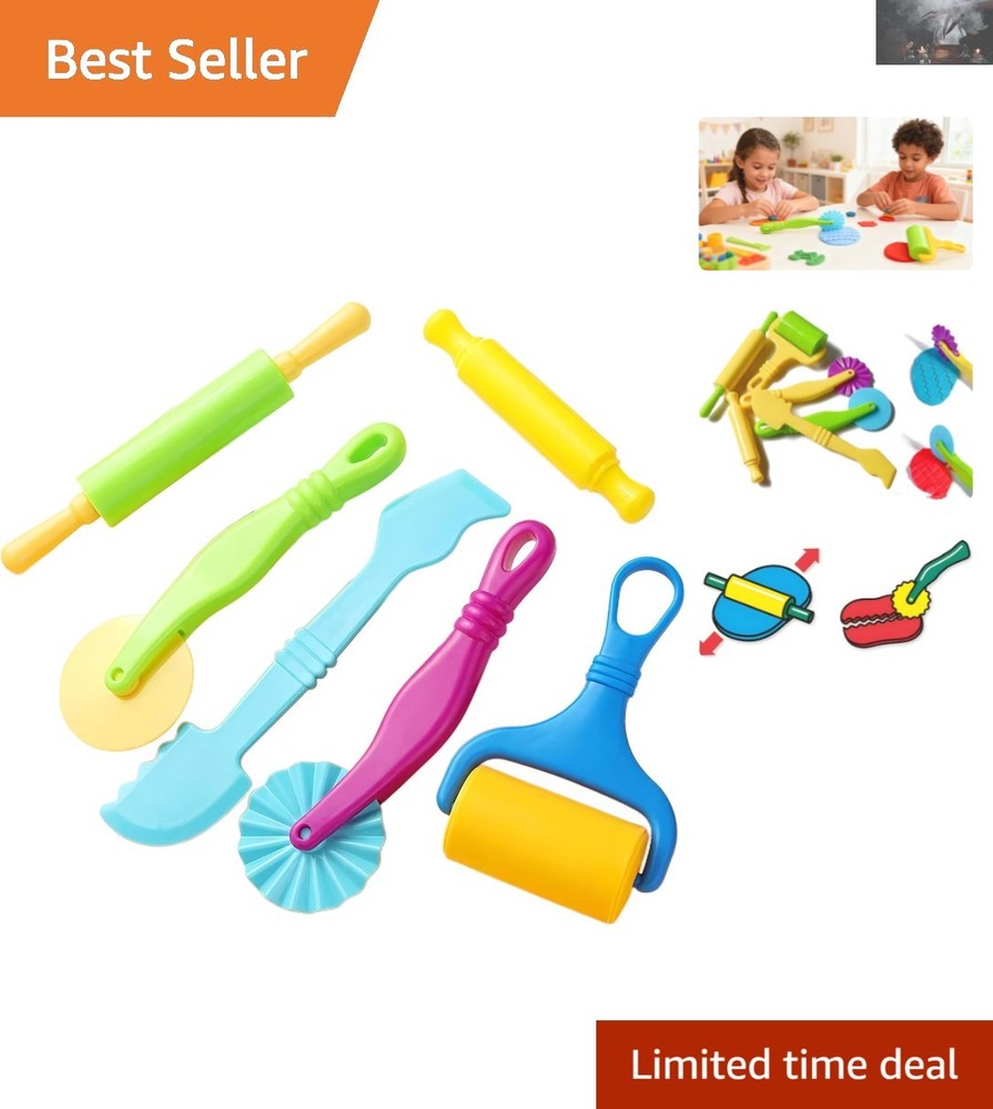 Colorful 6-Piece Kids Modeling Tools - Perfect for Small Hands & Imagination