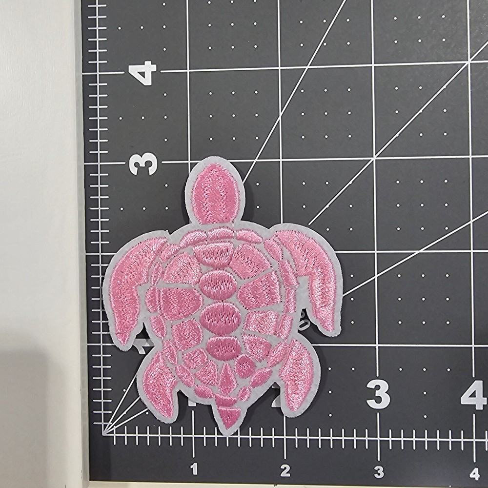 Pink Sea Turtle - Embroidered Patch